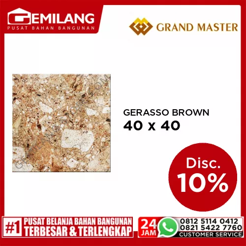 GRAND MASTER GERASSO BROWN 40 x 40