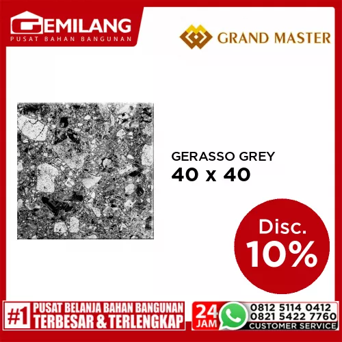 GRAND MASTER GERASSO GREY 40 x 40