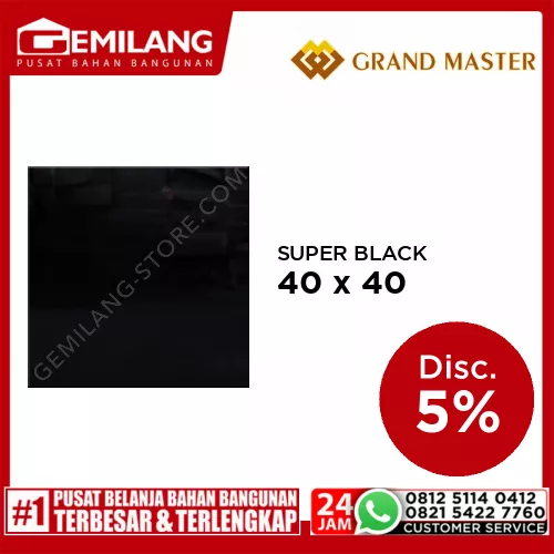 GRAND MASTER SUPER BLACK 40 x 40