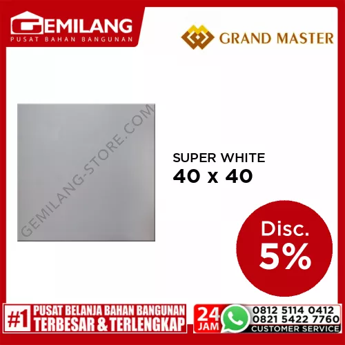 GRAND MASTER SUPER WHITE 40 x 40