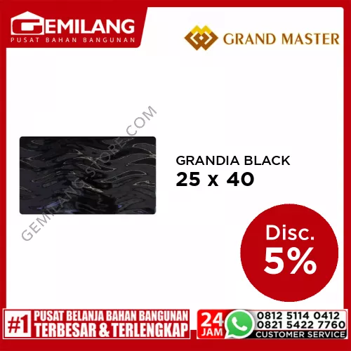 GRAND MASTER GRANDIA BLACK 25 x 40
