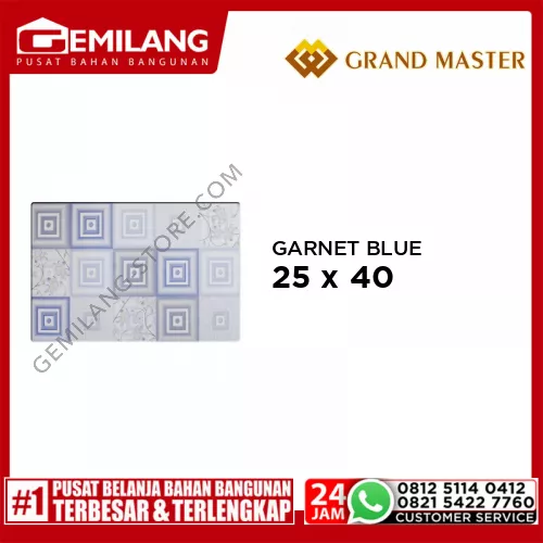 GRAND MASTER GARNET BLUE 25 x 40