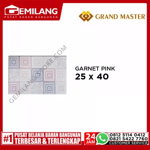 GRAND MASTER GARNET PINK 25 x 40