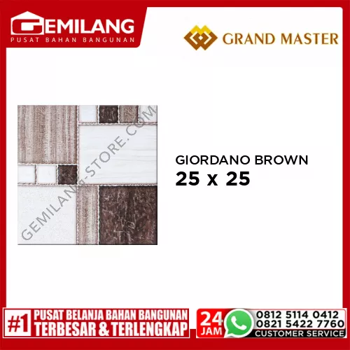 GRAND MASTER GIORDANO BROWN 25 x 25