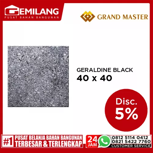 GRAND MASTER GERALDINE BLACK 40 x 40