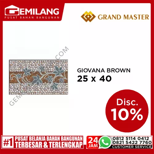 GRAND MASTER GIOVANA BROWN 25 x 40
