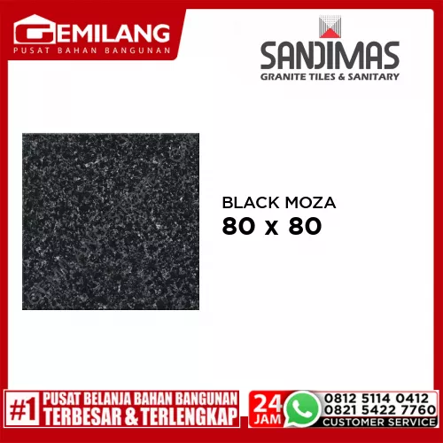 SANDIMAS GRANIT BLACK MOZA 80 x 80