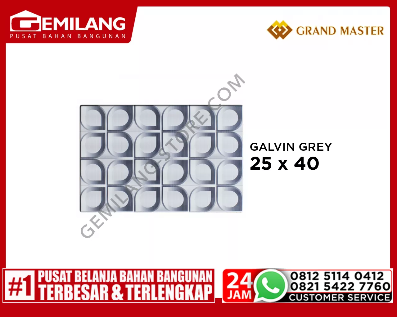 GRAND MASTER GALVIN GREY 25 x 40