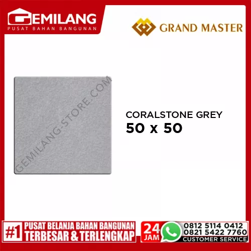 GRAND MASTER CORALSTONE GREY 50 x 50