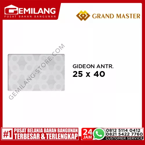 GRAND MASTER GIDEON ANTRACITE 25 x 40