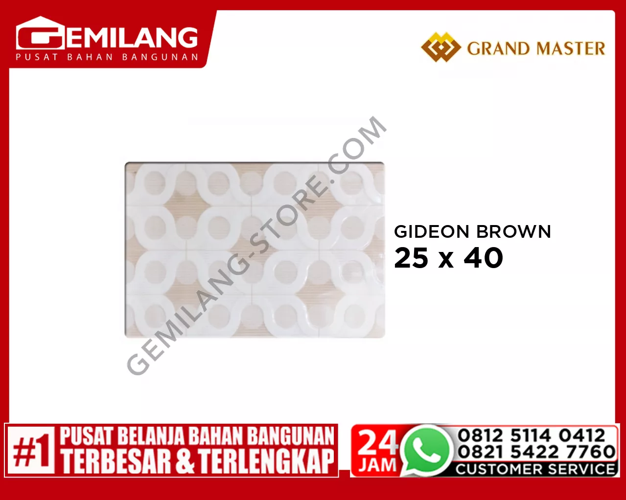GRAND MASTER GIDEON BROWN 25 x 40