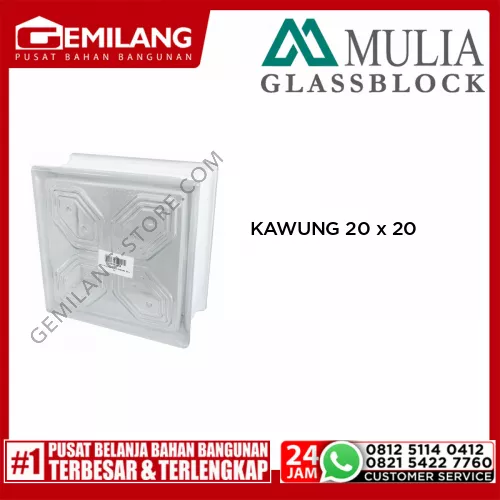 MULIA GLASS BLOCK KAWUNG 20 x 20