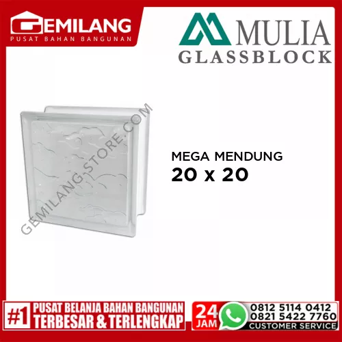 MULIA GLASS BLOCK MEGA MENDUNG 20 x 20