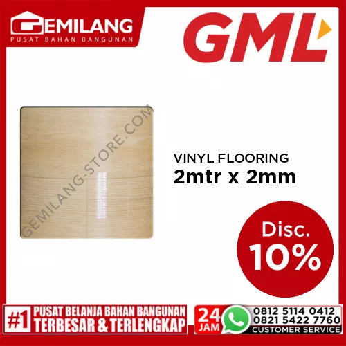 GML VINYL FLOORING SHEETS 012 2mtr x 2mm @20m/mtr