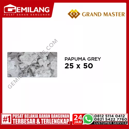 GRAND MASTER PAPUMA GREY 25 x 50