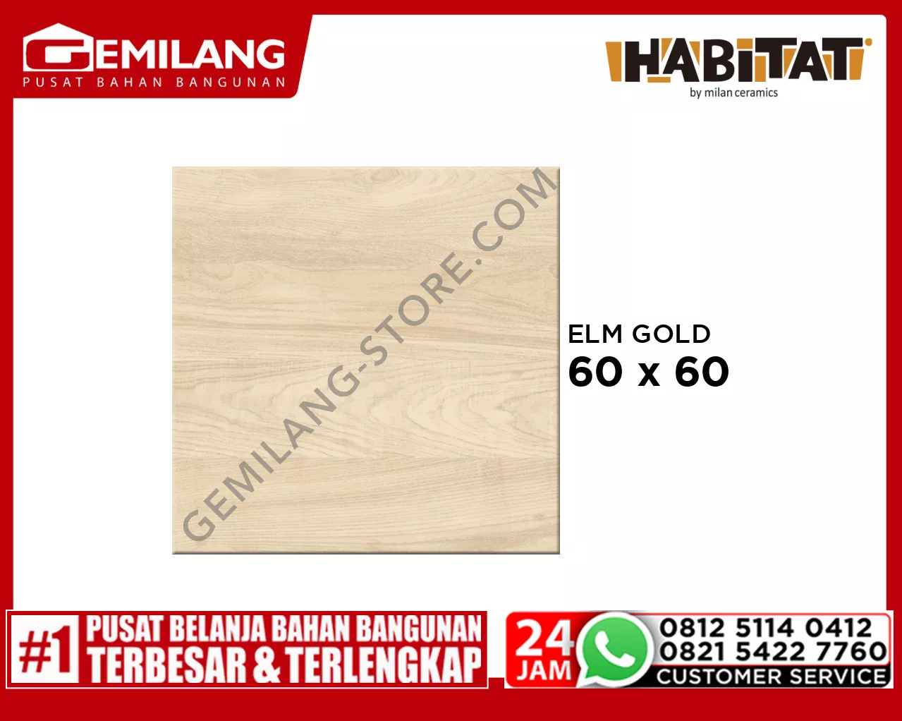 HABITAT ELM GOLD 60 x 60