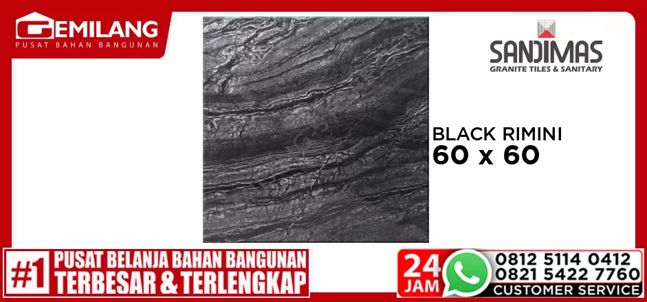 SANDIMAS GRANIT BLACK RIMINI 60 x 60