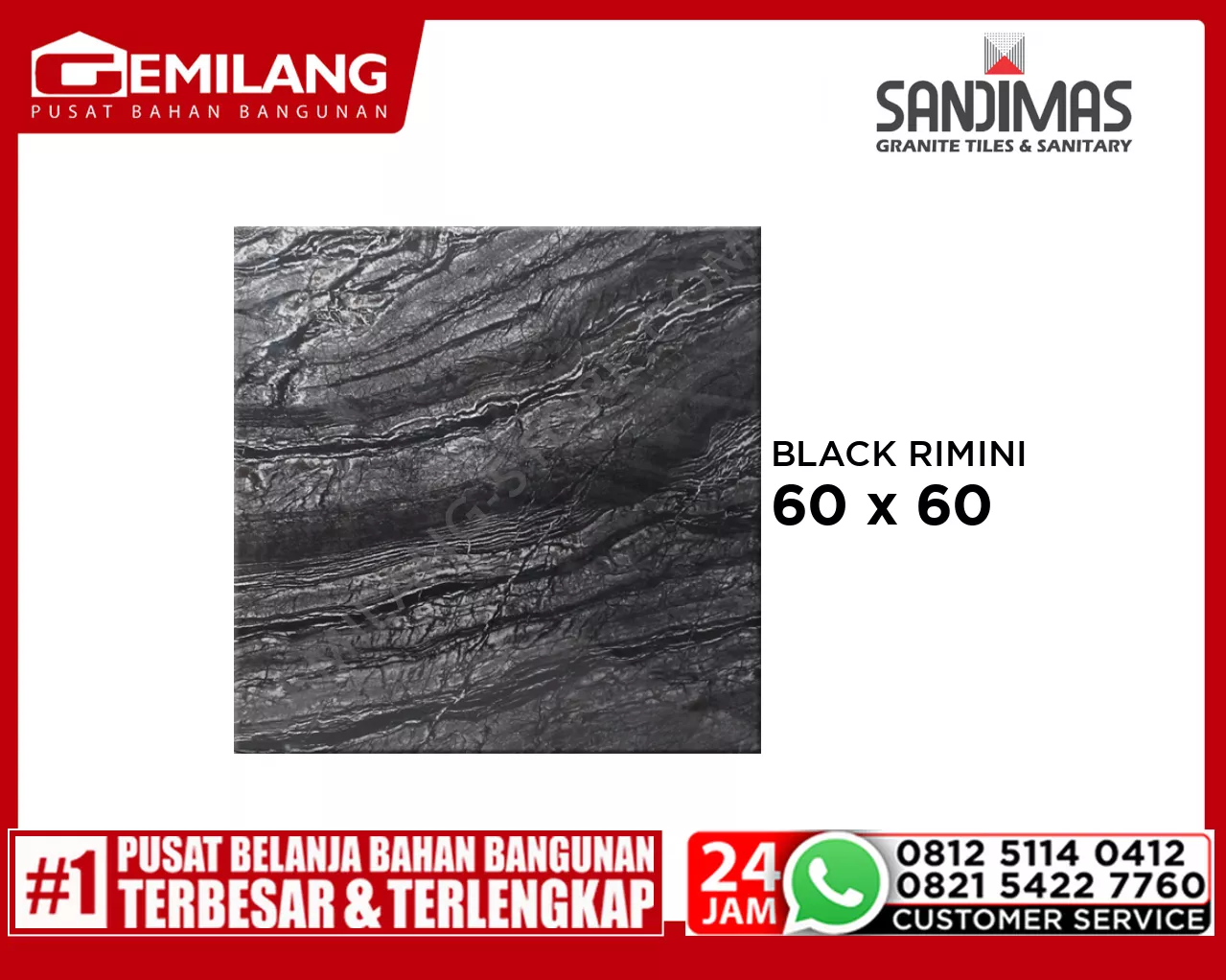 SANDIMAS GRANIT BLACK RIMINI 60 x 60