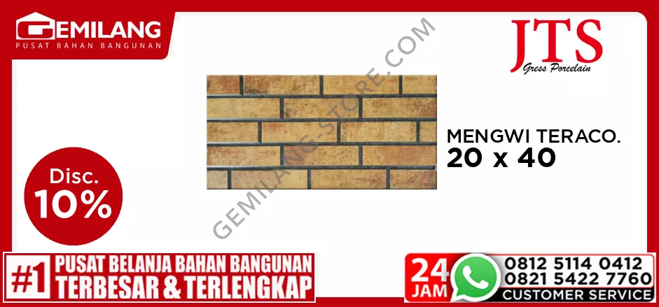 JTS MENGWI TERACOTTA 20 x 40