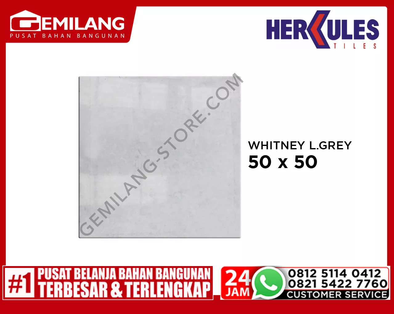 HERCULES WHITNEY L.GREY 50 x 50