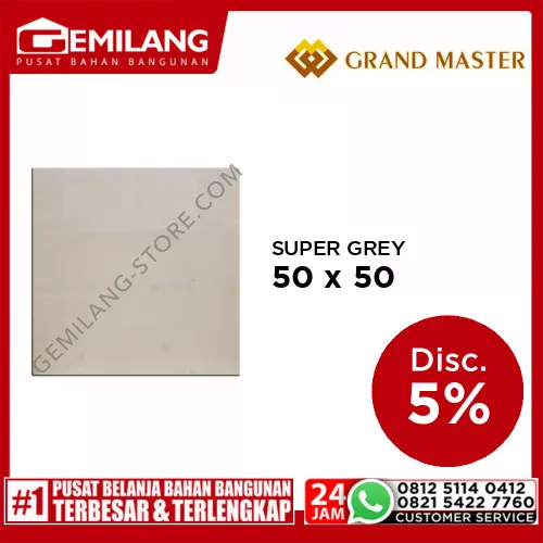 GRAND MASTER SUPER GREY 50 x 50