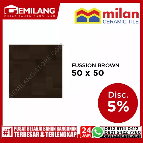 MILAN FUSSION BROWN 50 x 50