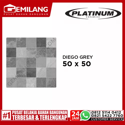 PLATINUM DIEGO GREY 50 x 50
