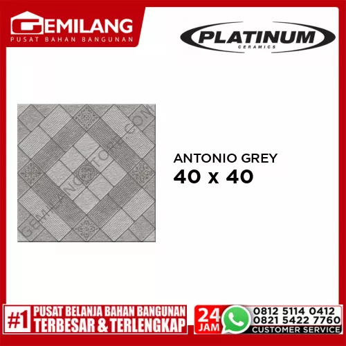 PLATINUM ANTONIO GREY 40 x 40