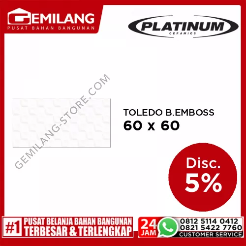 PLATINUM TOLEDO BASIC EMBOSS REC 30 x 60