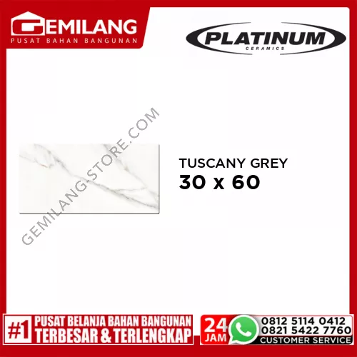 PLATINUM TUSCANY GREY REC 30 x 60