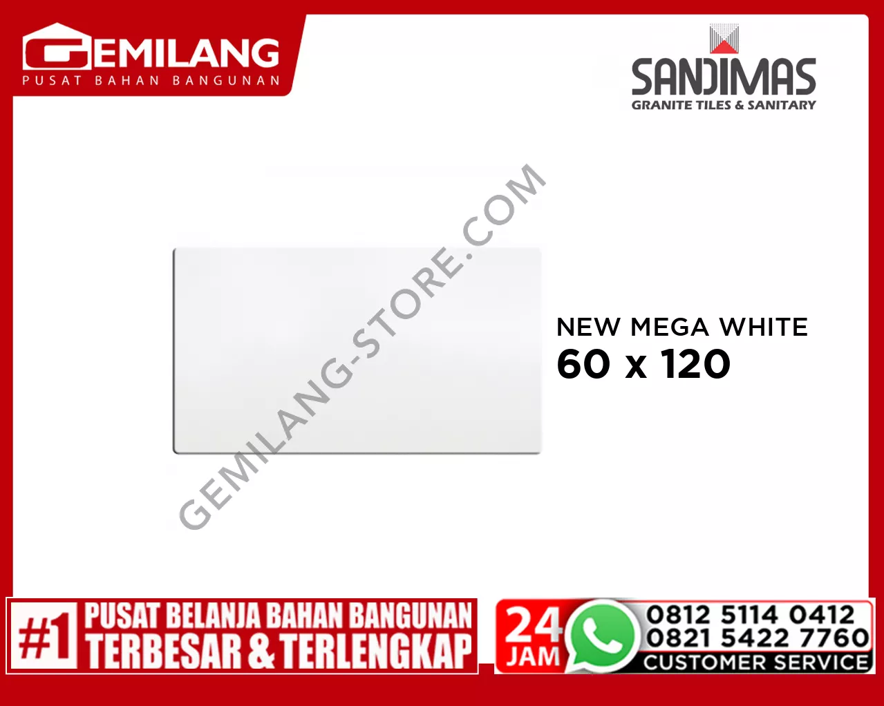 SANDIMAS GRANIT NEW MEGA WHITE 60 x 120