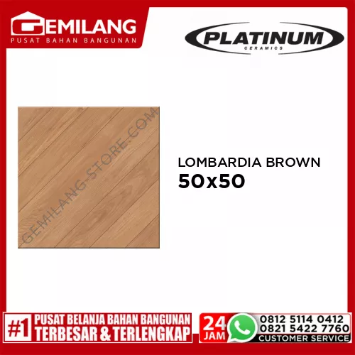 PLATINUM LOMBARDIA BROWN REC 50 x 50