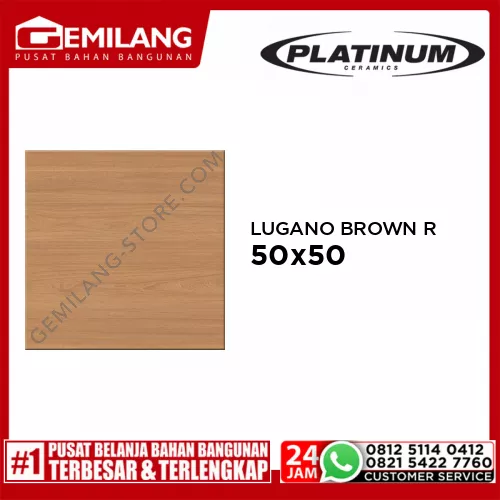 PLATINUM LUGANO BROWN REC 50 x 50