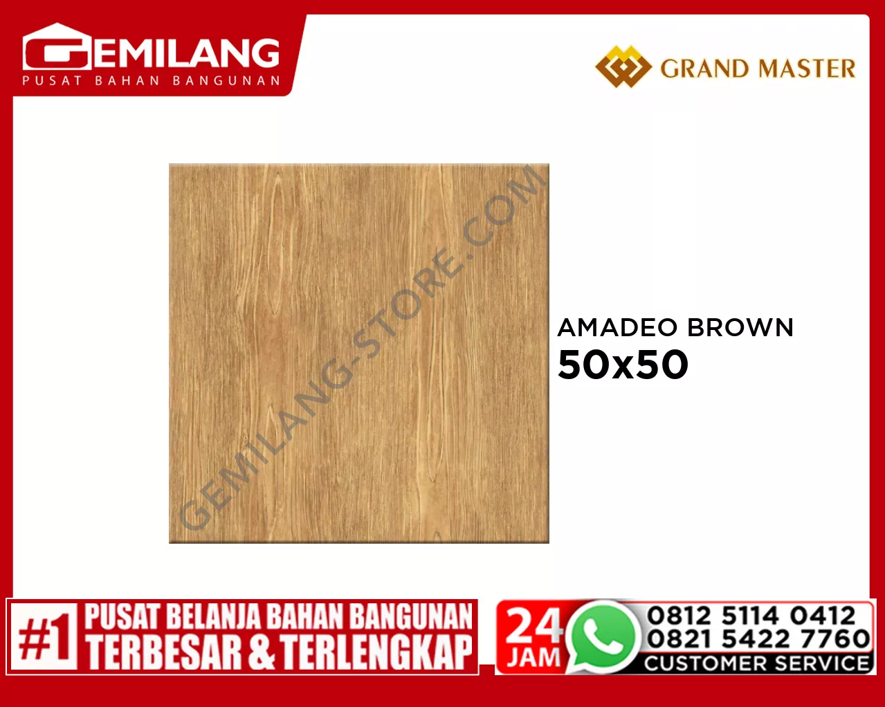 GRAND MASTER AMADEO BROWN 50 x 50