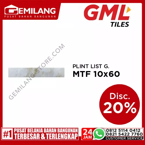 GML PLINT LIST GRANIT CUTTING MOTIF YS 129 10 x 60