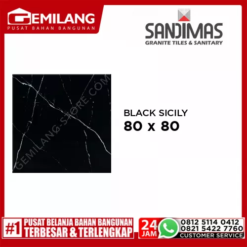 SANDIMAS GRANIT NEW BLACK SICILY 80 x 80