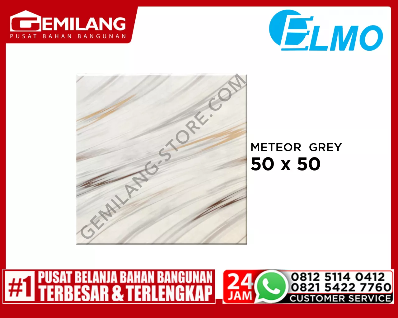 ELMO METEOR  GREY 50 x 50