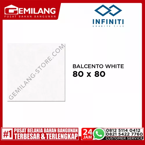 INFINITY GRANIT BALCENTO WHITE 80 x 80