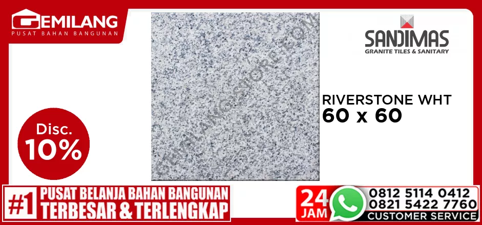 SANDIMAS GRANIT RIVERSTONE WHITE 60 x 60