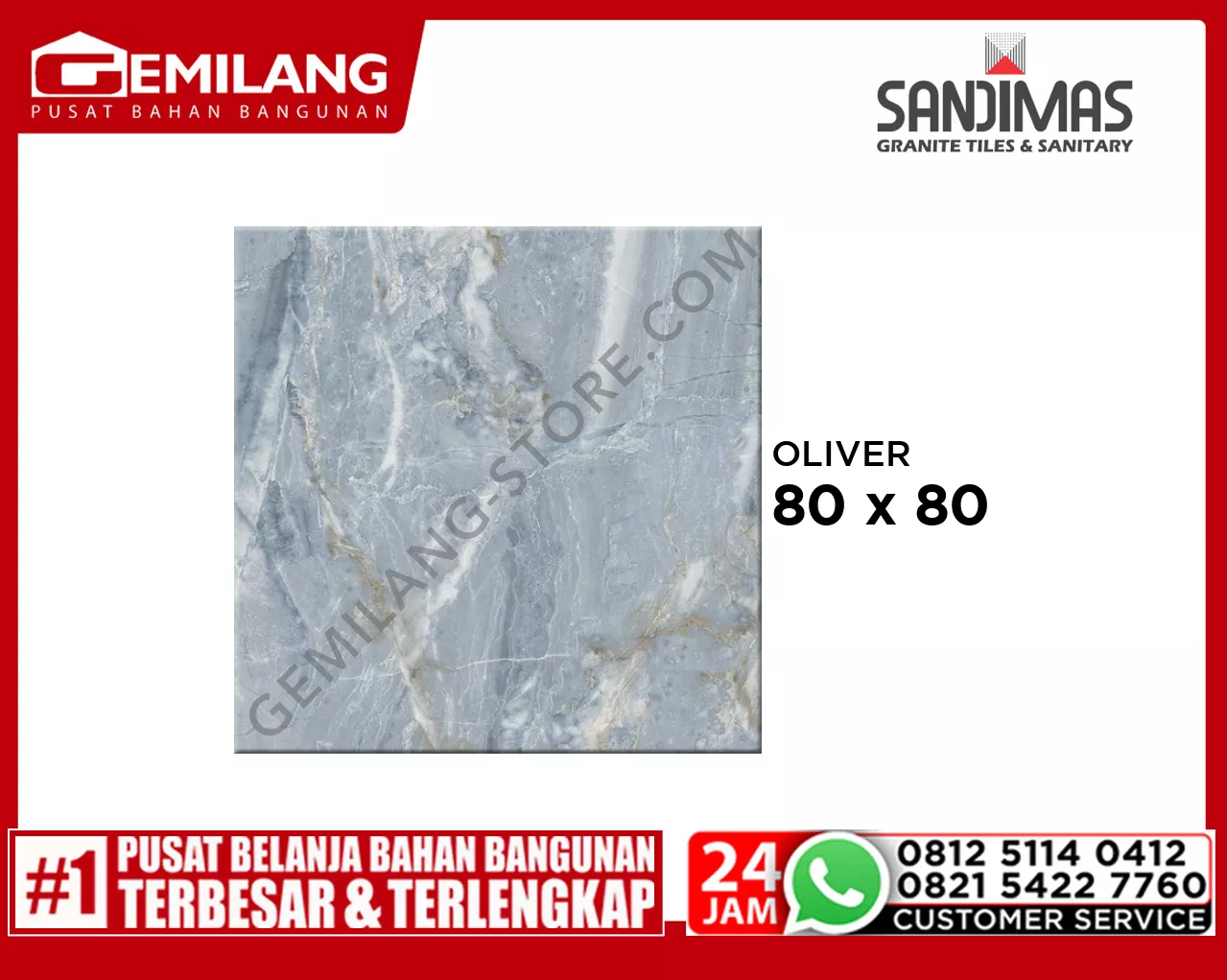 SANDIMAS GRANIT OLIVER (2.56m2) 80 x 80
