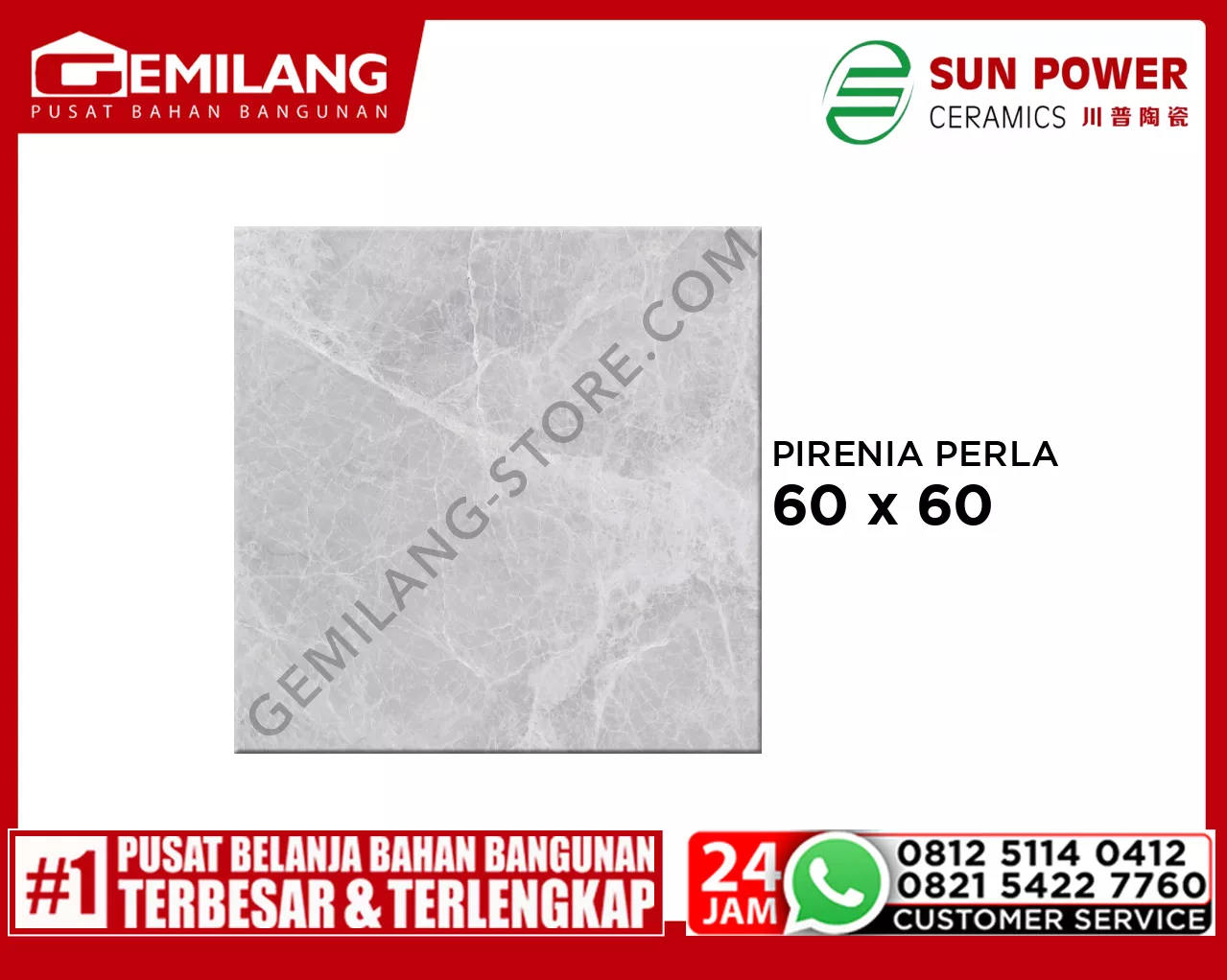SUN POWER GRANIT PIRENIA PERLA (GS66145) 60 x 60