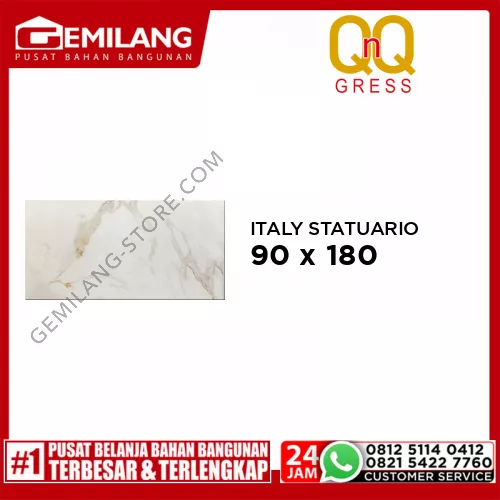 QNQ GRANIT ITALY STATUARIO GOLD 6H-6 90 x 180