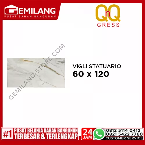 QNQ GRANIT VIGLI STATUARIO GOLD  60 x 120