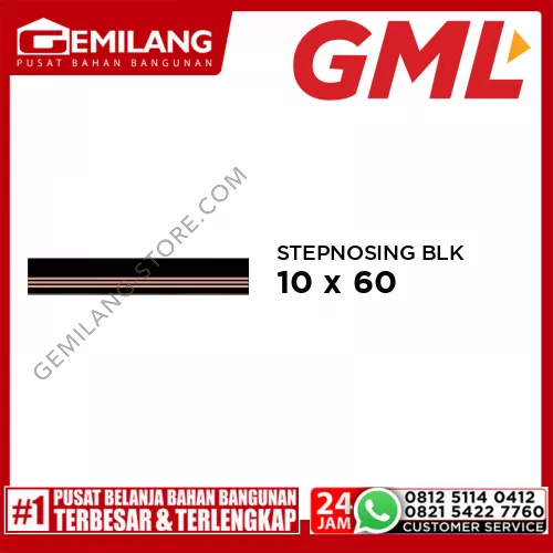 GML STEPNOSING BLACK TEMBAGA PINGUL 10 x 60
