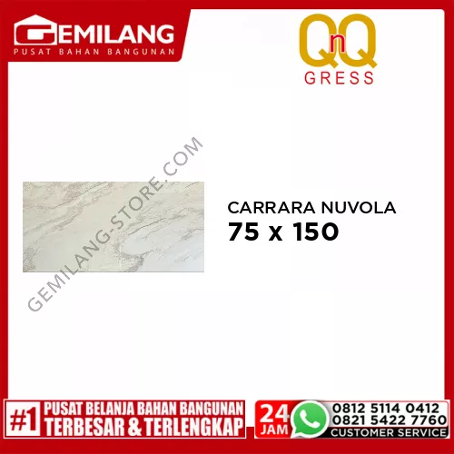 QNQ GRANIT CARRARA NUVOLA ARCO 75 x 150