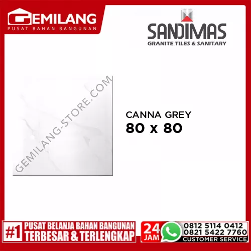 SANDIMAS GRANIT CANNA GREY MARBLE 80 x 80