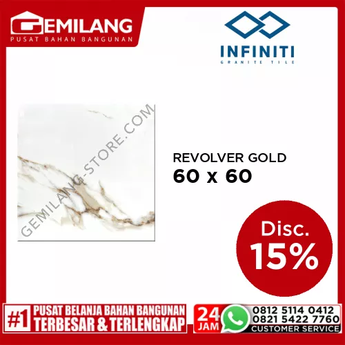 INFINITY GRANIT REVOLVER GOLD 60 x 60