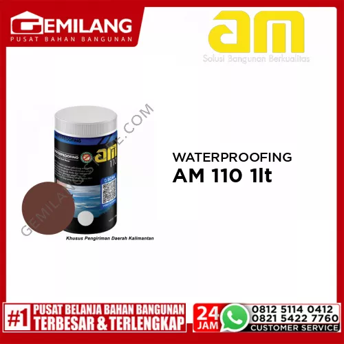AM 110 WATERPROOFING COCOA BROWN 1ltr