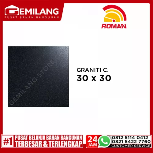 ROMAN GRANITI CHARCOAL (G337409) 30 x 30