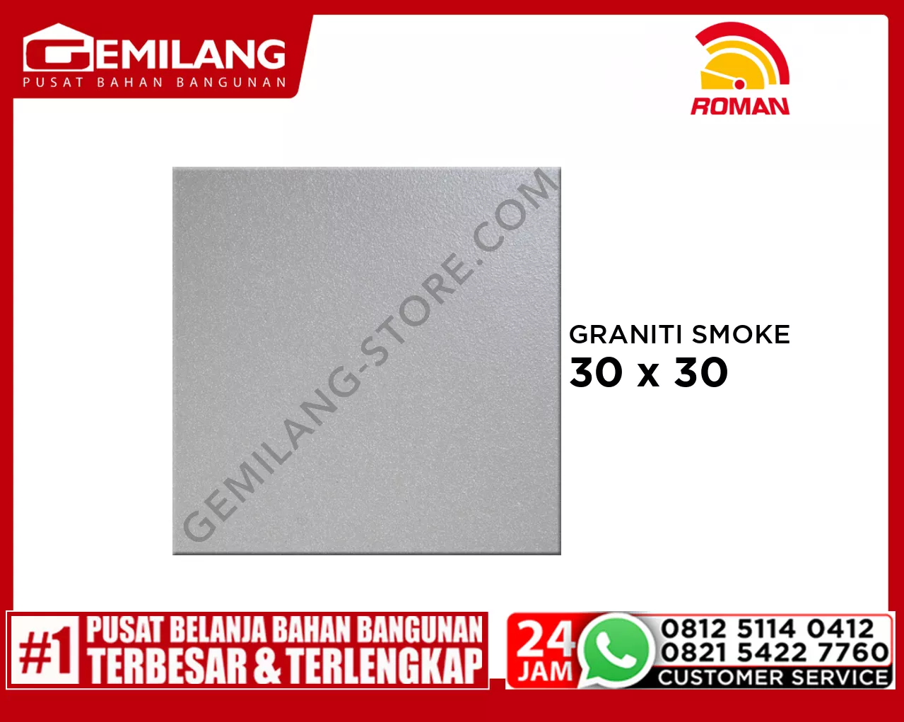 ROMAN GRANITI SMOKE (G337403) 30 x 30